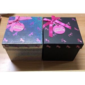 Unicorn Gift Boxes Gifting (2) Silver/black/pink